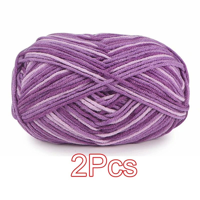 2PC / Tie-dye Crochet Yarn