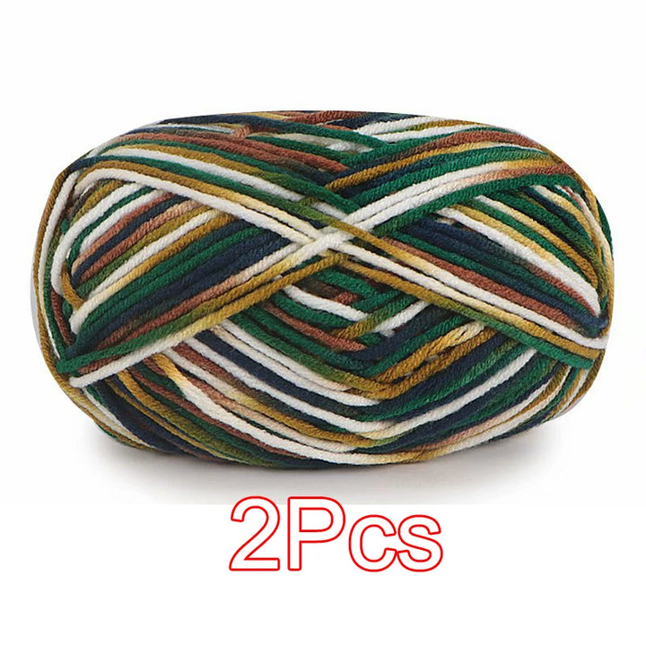 2PC / Tie-dye Crochet Yarn
