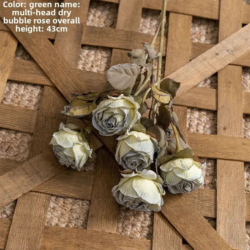 Breeze 43cm 6 Head Bubble Rose Artificial Flower