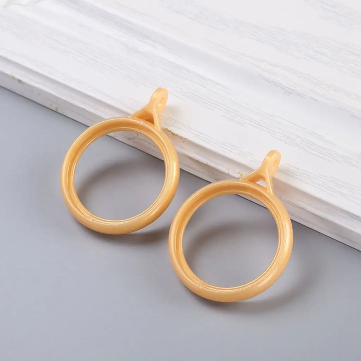 20 PC / Large PVC Drapery Curtain Rings