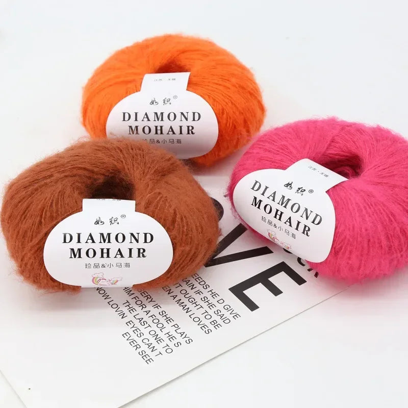25g Mohair Wool Blended Yarn