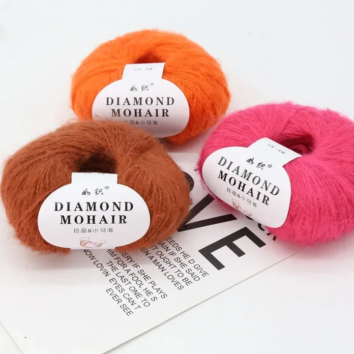 25g Mohair Wool Blended Yarn