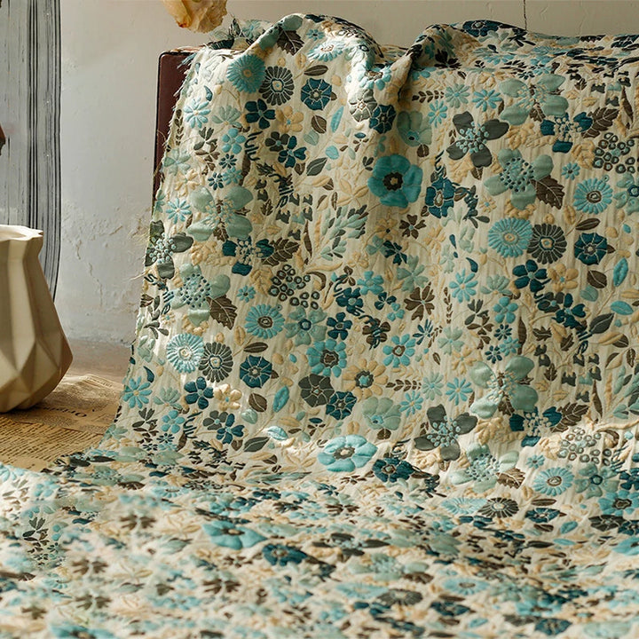 Sona Floral Yarn Dyed Embossed Jacquard Fabric