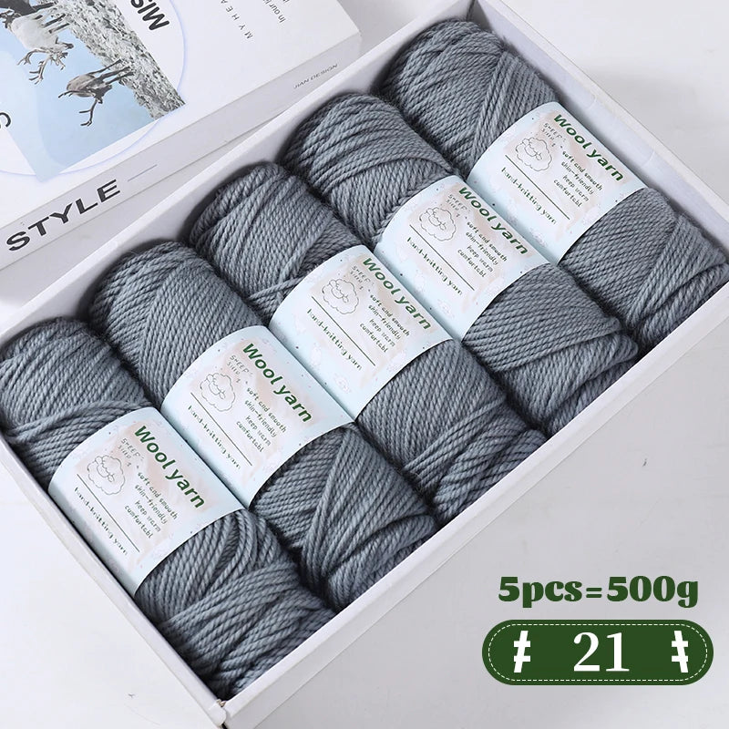 500g Gradient Color Rainbow Yarn