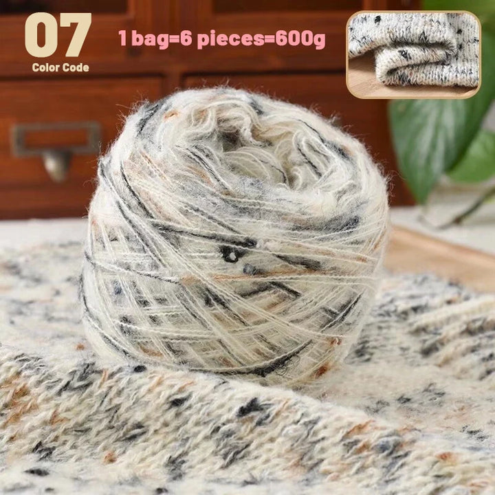 600g Colorful Dot Rainbow Soft Yarn