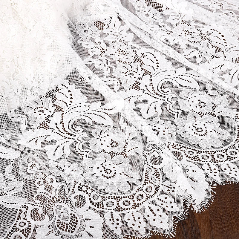 3 Yards / 2 Colors / Lisette Embroidery Eyelash Lace