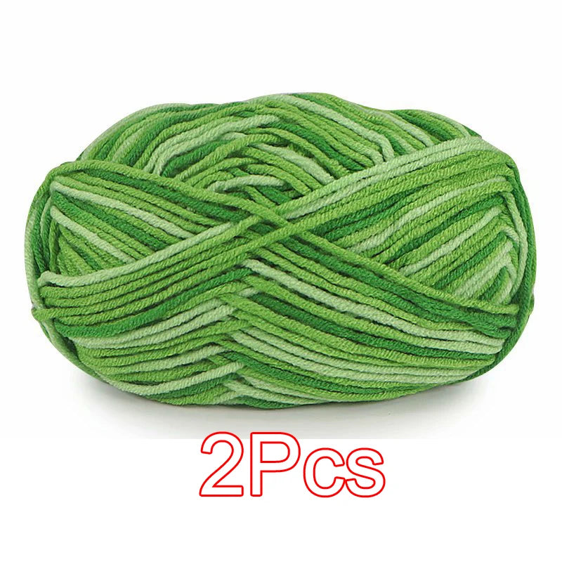 2PC / Tie-dye Crochet Yarn