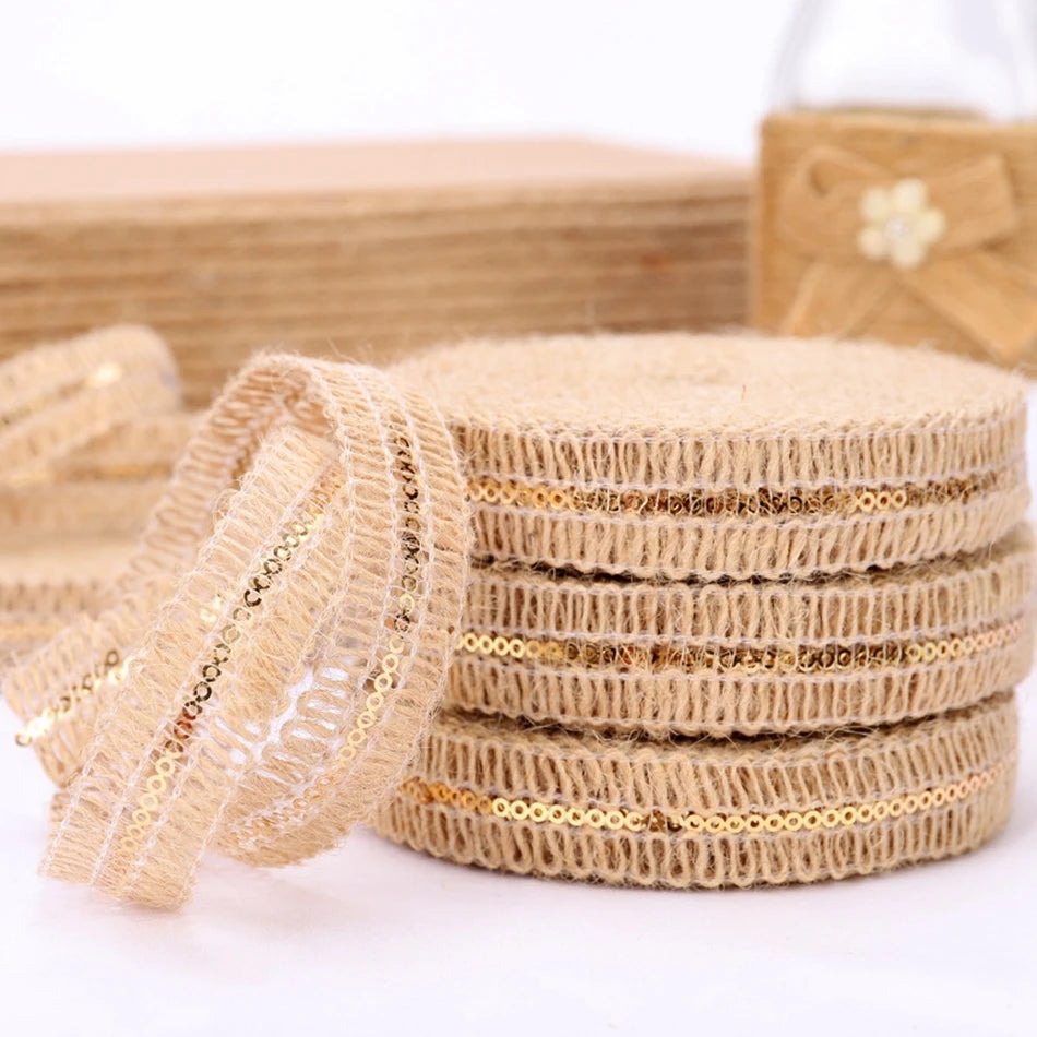 2 Yards / Natural Jute Rope Ribbon