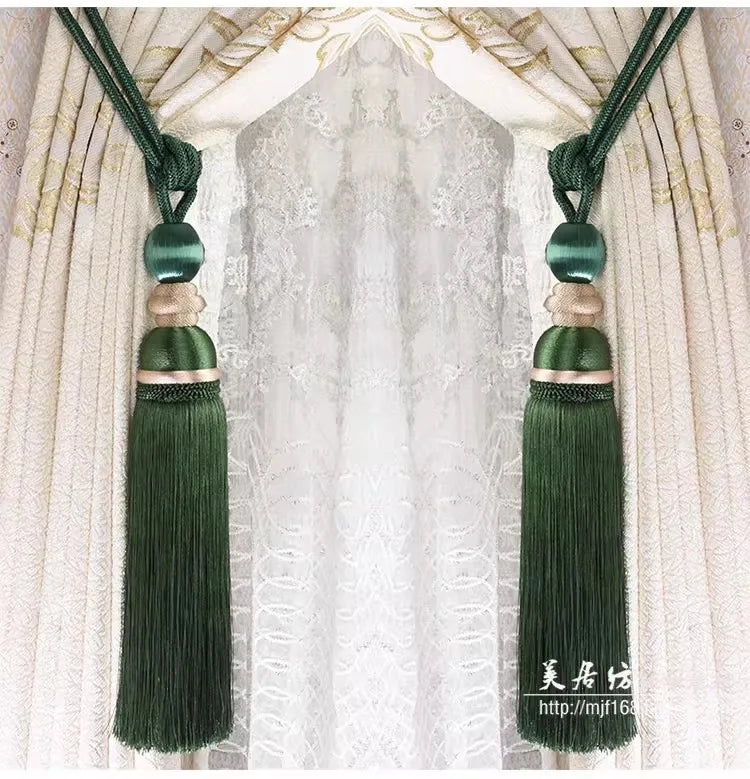 2 PC Noriel Curtain Tassel Tiebacks