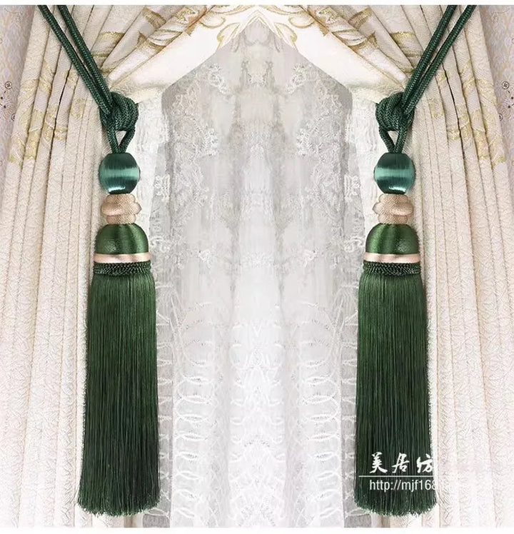 2 PC Noriel Curtain Tassel Tiebacks