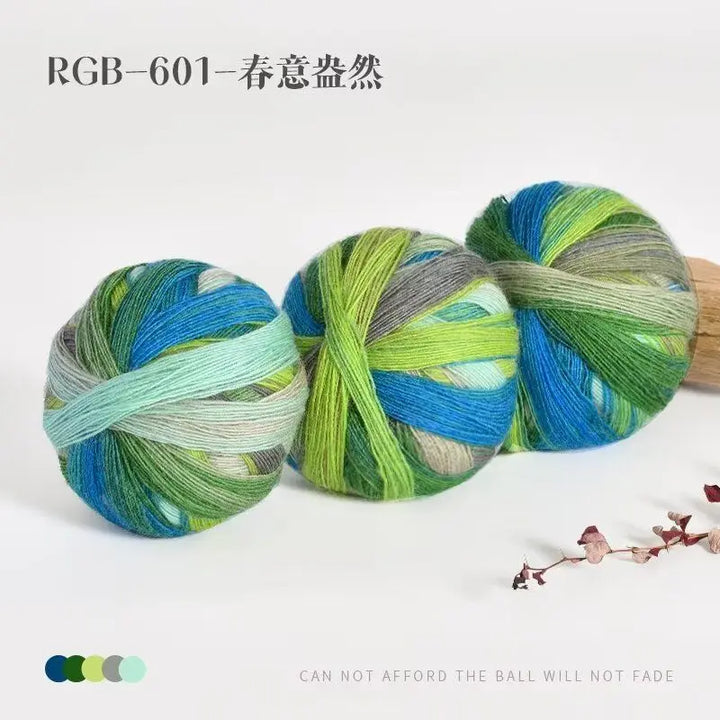 300g Pack Rainbow Wool Yarn