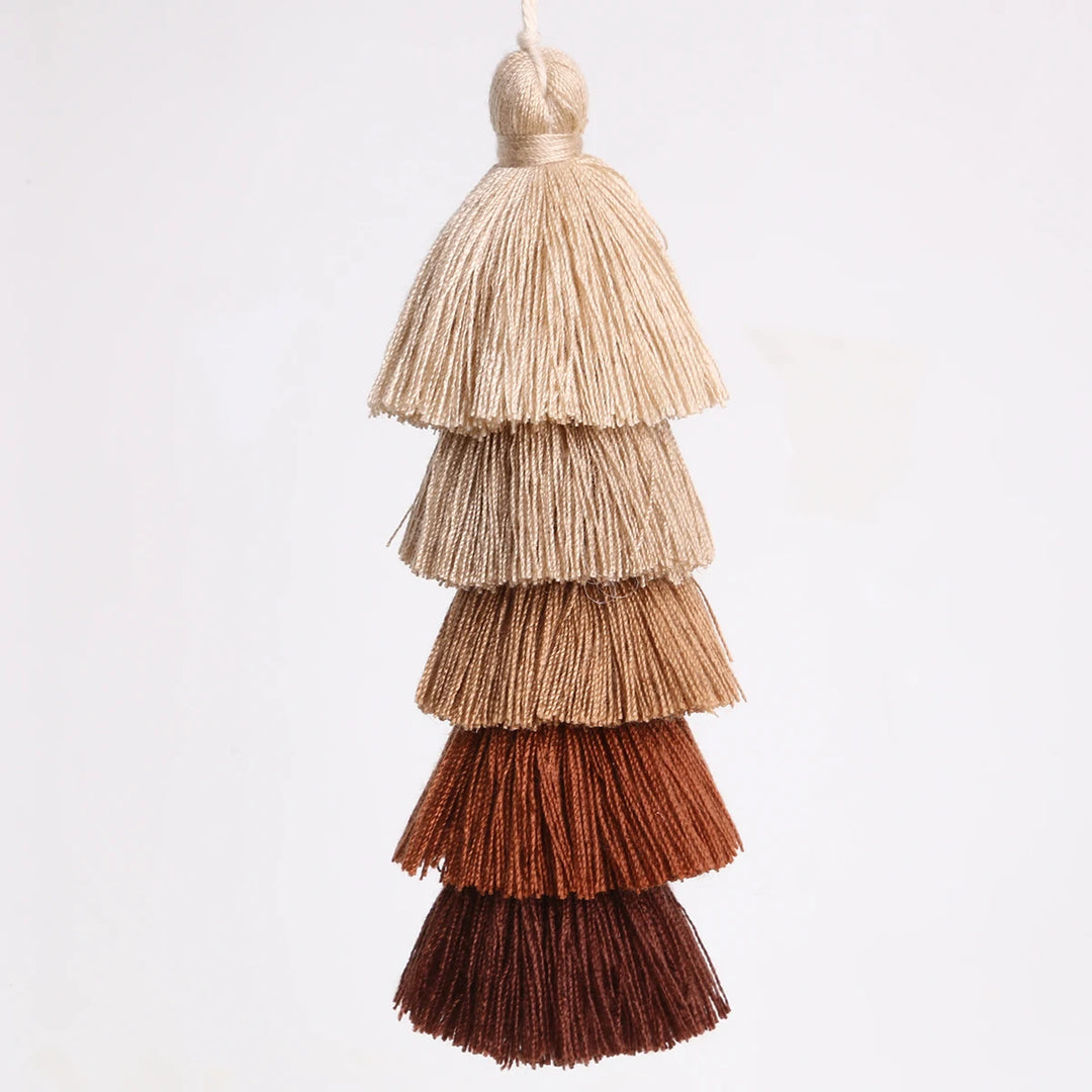 Valure 12cm Polyester Cotton 5 Layers Colorful Key Tassels