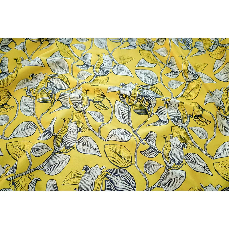Ulsama Flower Printed Yarn Dyed Jacquard Fabric