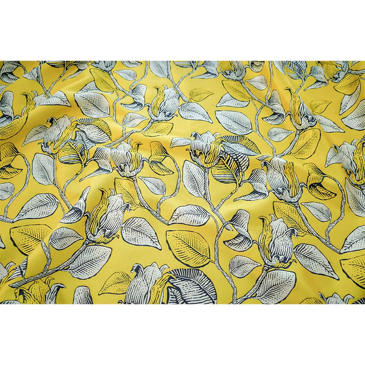Ulsama Flower Printed Yarn Dyed Jacquard Fabric