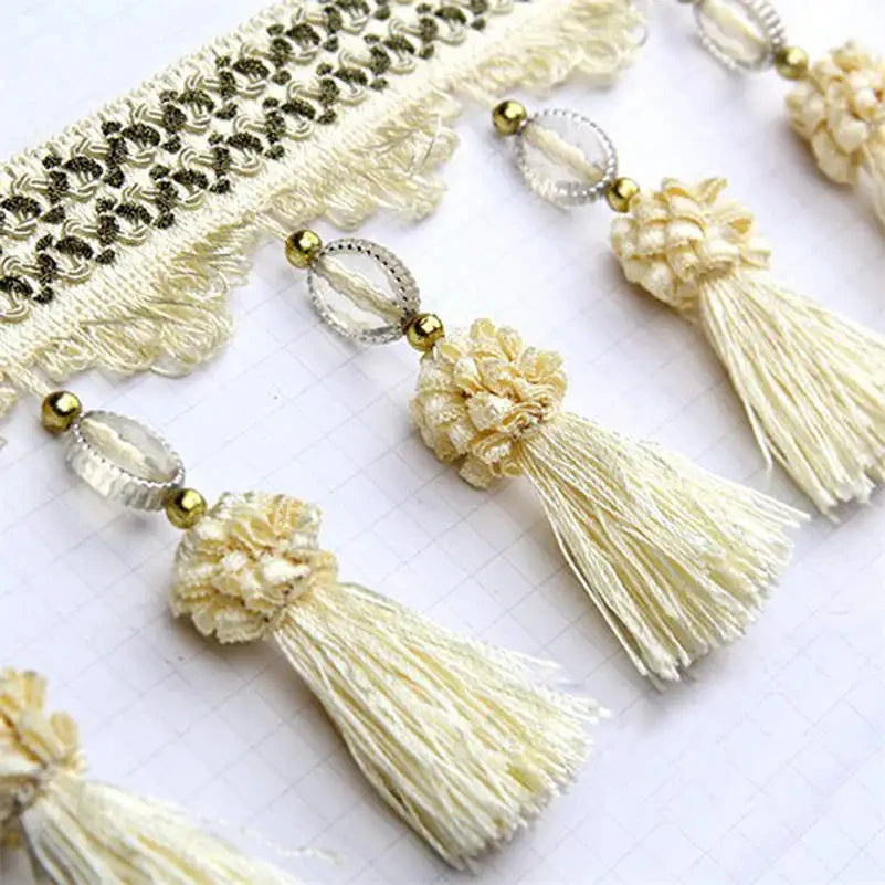 Mito Beaded Tassel Fringe Trim
