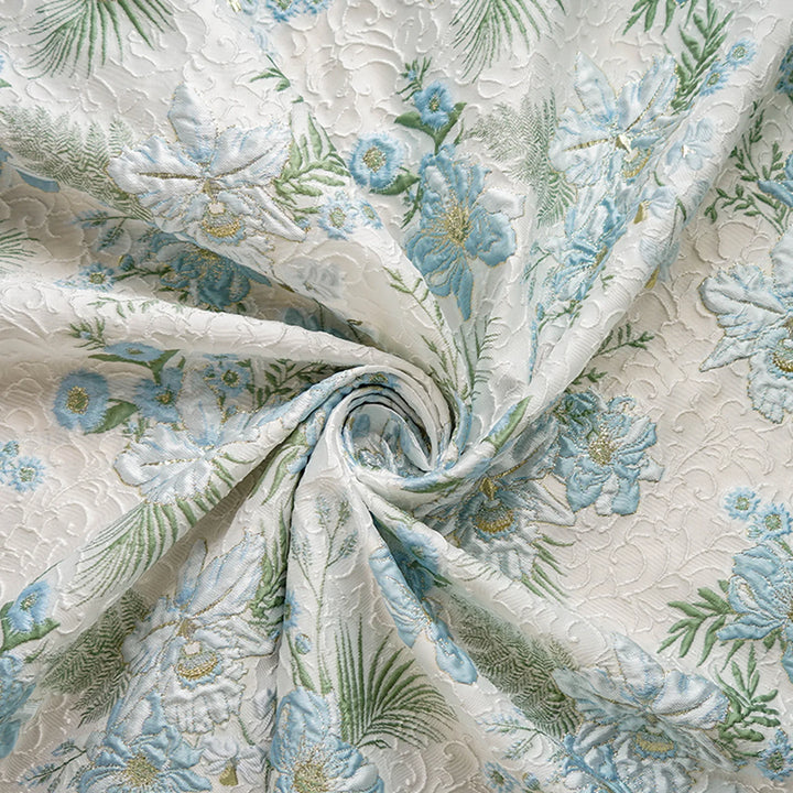 Augusta Floral Woven Jacquard Fabric