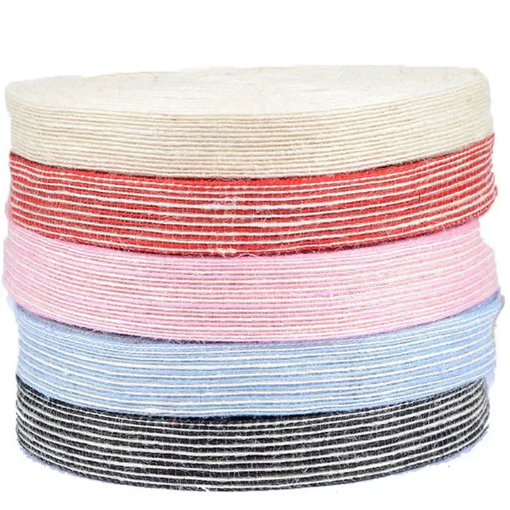 5 Yards / Colored Jute Burlap Hessian Ribbon Roll