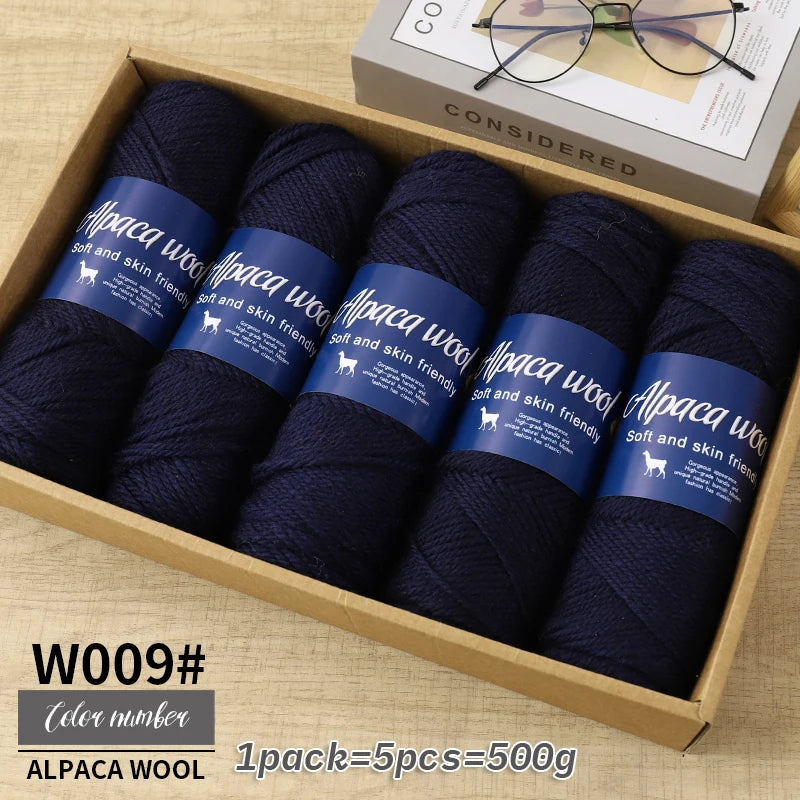 5 PC / Alpaca Wool Coarse Yarn