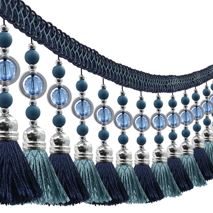 3 YD / Bravelle Tassel Beaded Fringe Trim