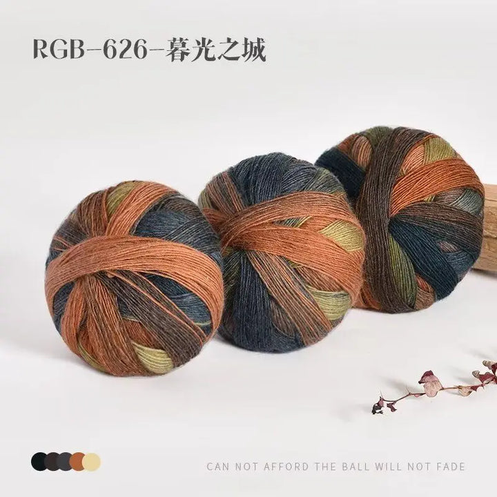 300g Pack Rainbow Wool Yarn