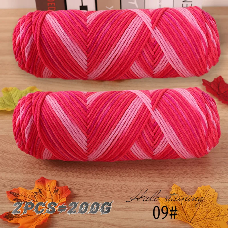 2 PC / Multicolor Acrylic Sweater Yarn