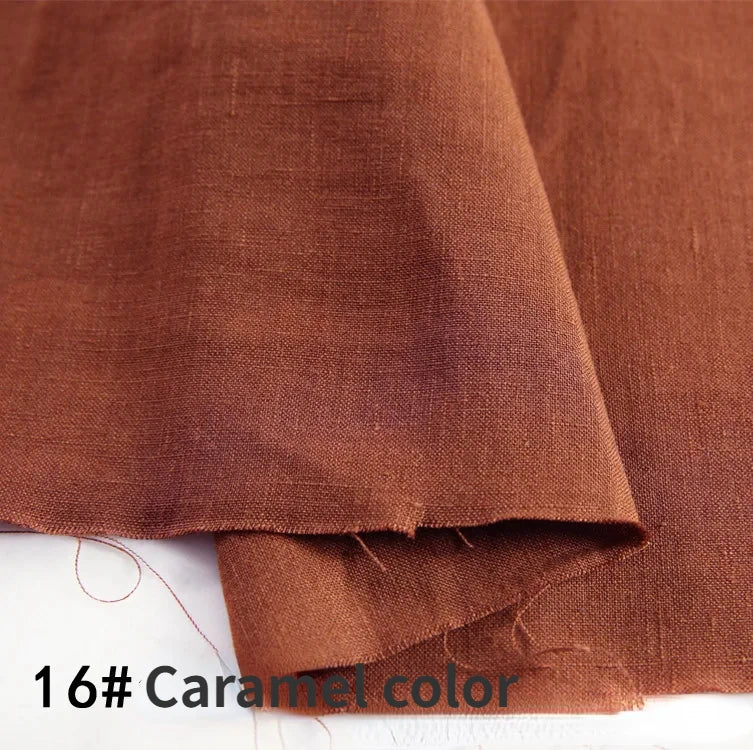 22 Colors / Alim Solid 100% Linen Fabric