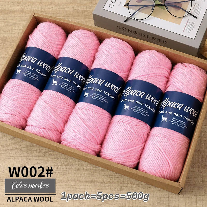 5 PC / Alpaca Blended Wool Yarn