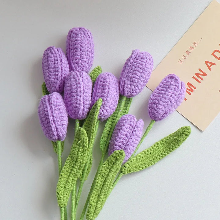 Moni Knit Tulips Party Decor Flower