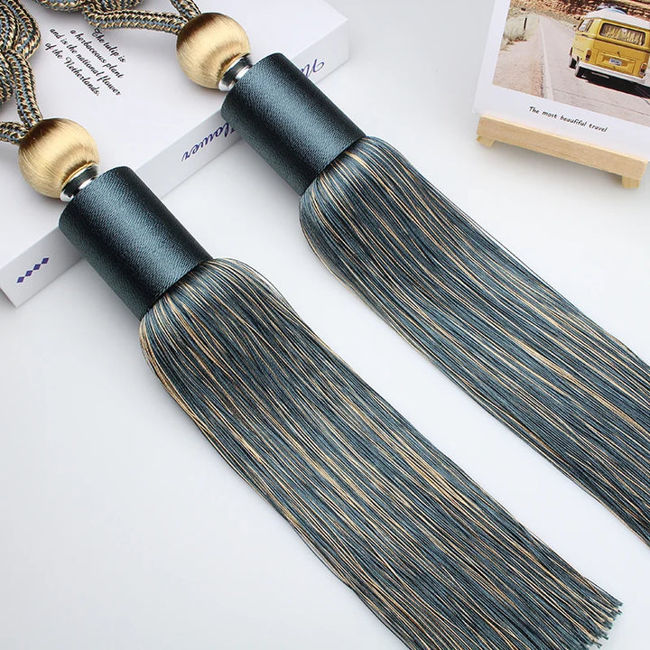 2 PC Vellor Curtain Tassel Tiebacks