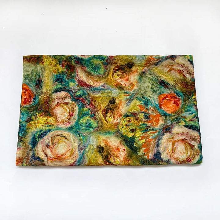 Mona Oil Painting Style Woven Jacquard Fabric