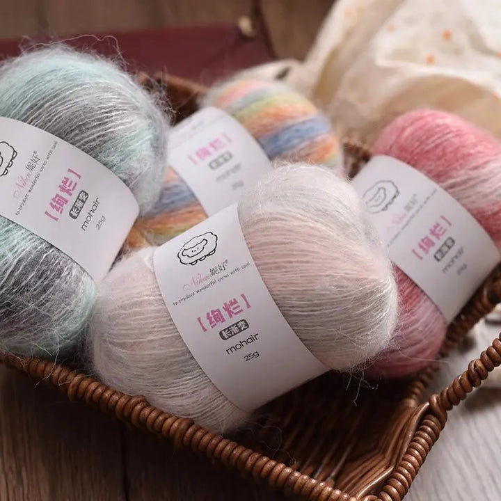 50g Gradient Blended Mohair  Yarn