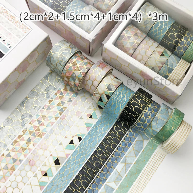 10 PC / Leaves Star Masking Decorative Washi Tape