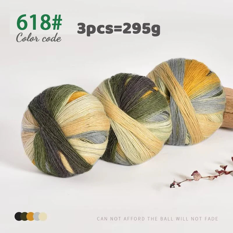 295g Colorful Wool Yarn