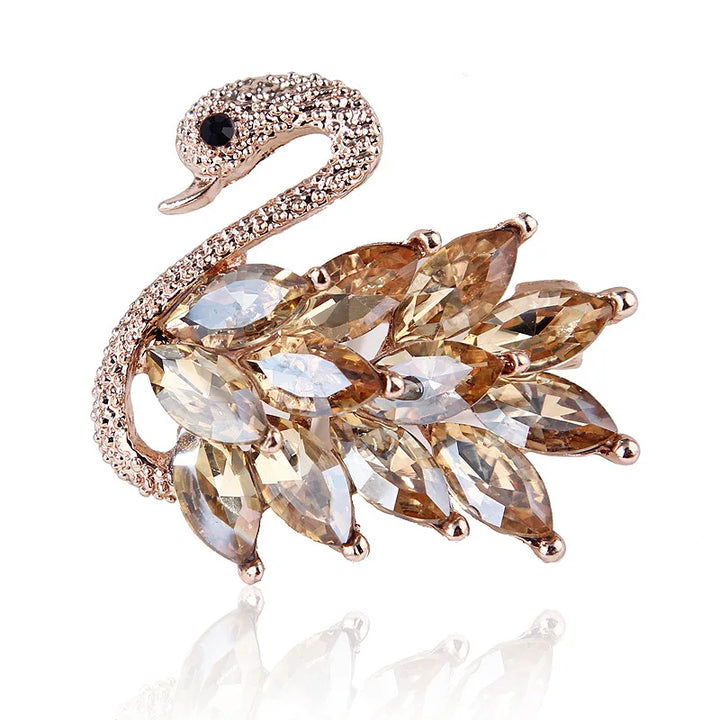 Doga Rhinestone Brooch