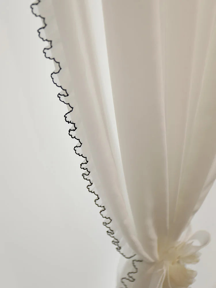Jardin French Shirred Sheer Custom Made Curtain Drapery