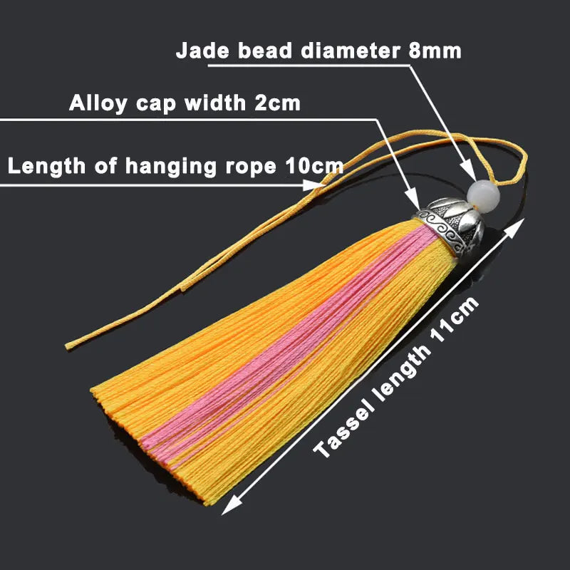 2 pc Belora Double Color Key Tassels