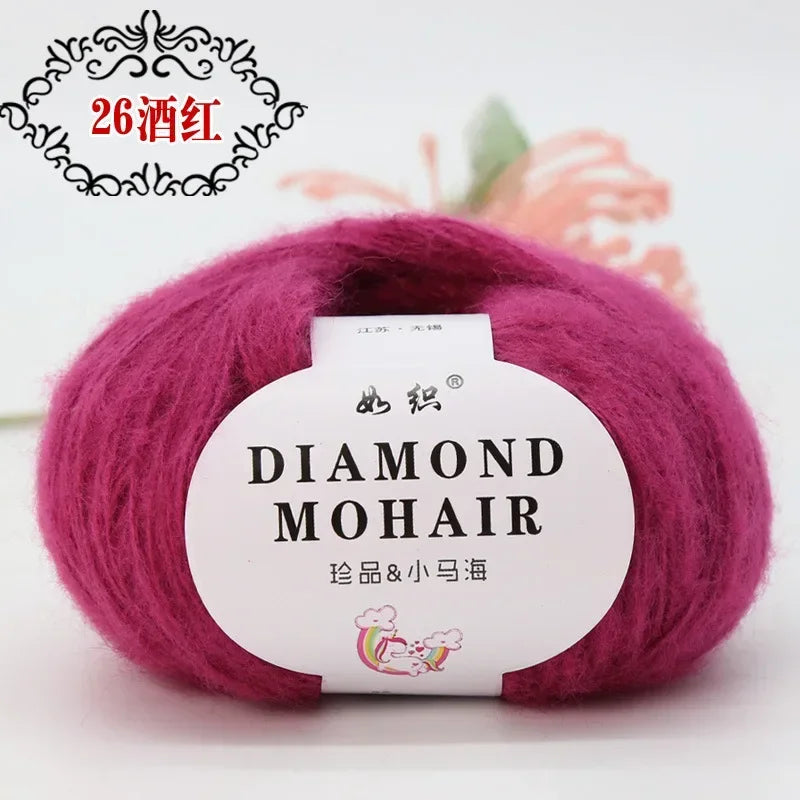 25g Mohair Wool Blended Yarn