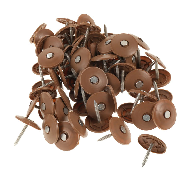 200pc Round Cap Roof Nails with Plastic Top