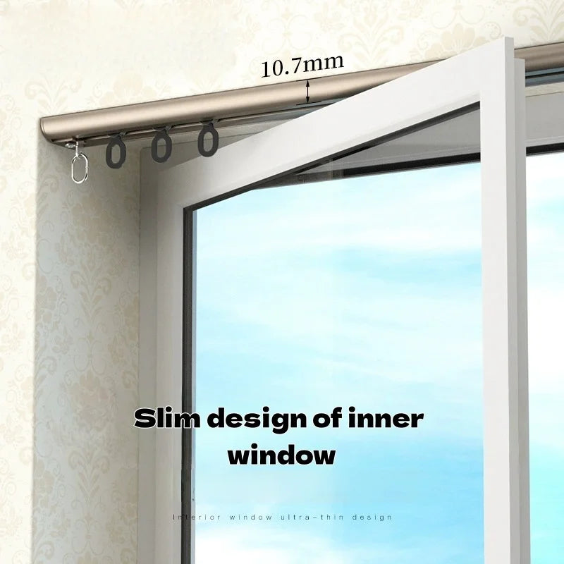 Axis Ultra-thin Silent L-Shaped Curtain Track