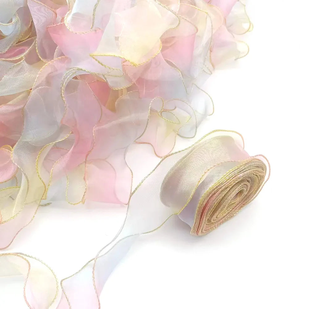 Elegant Wave Organza Ribbon