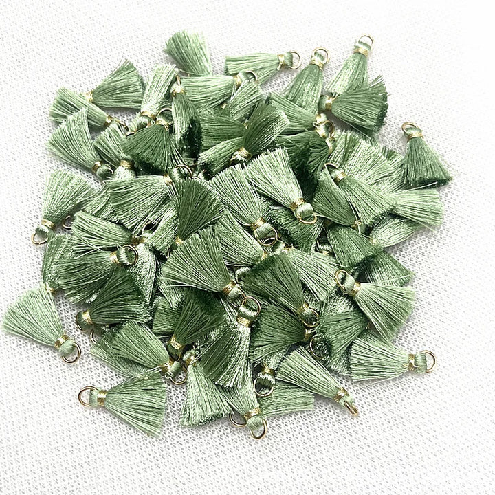 50 PC Mireau 20mm Mini Metal Hanging Ring Tassel