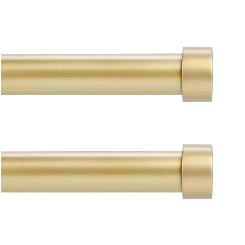 Metallic Gold Drapery Adjustable Curtain Rod