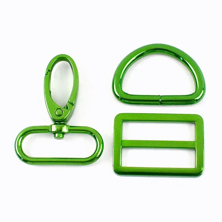 2 SET / 20-38mm Metal Buckles D Ring Lobster Buckle Set