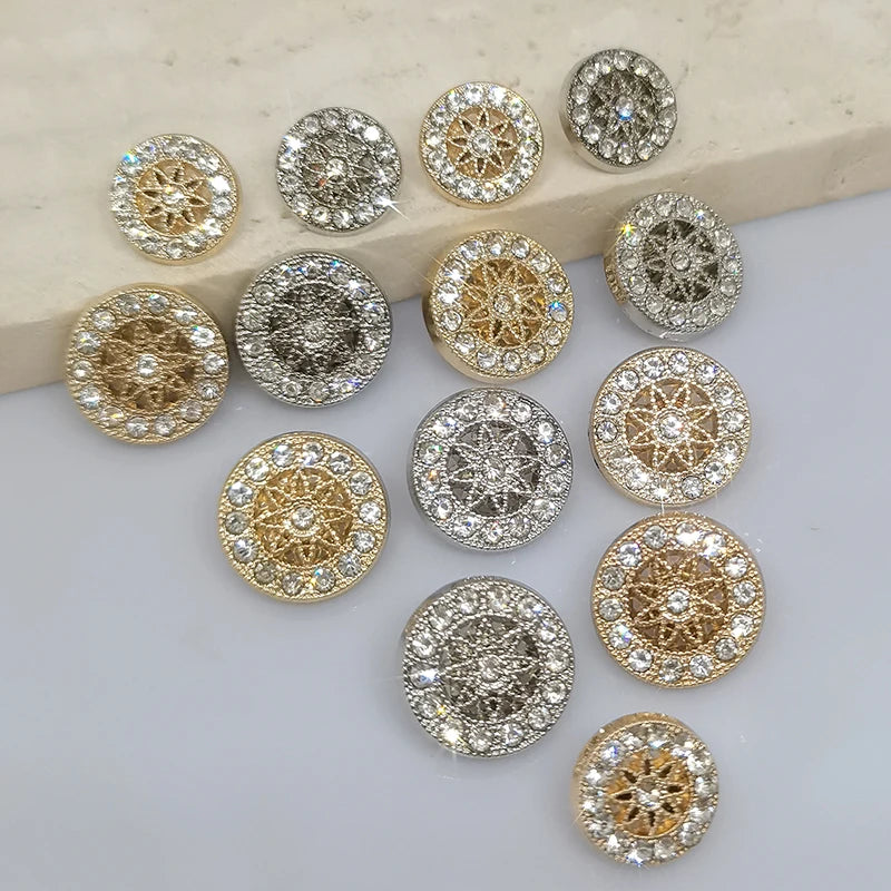 6 PC / Amy Rhinestone Buttons