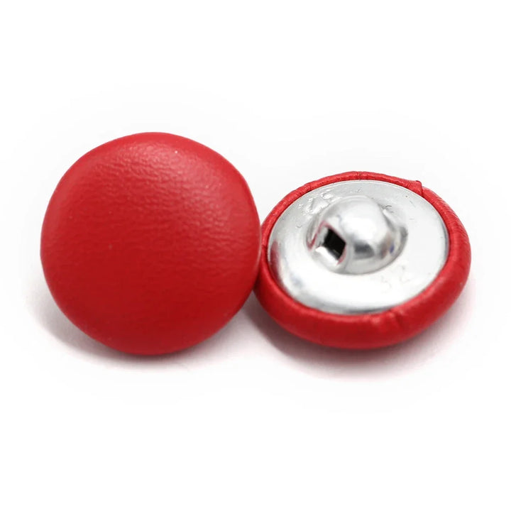 Retson 11/15/20/25/30mm Leather Covered Button - 10 PC
