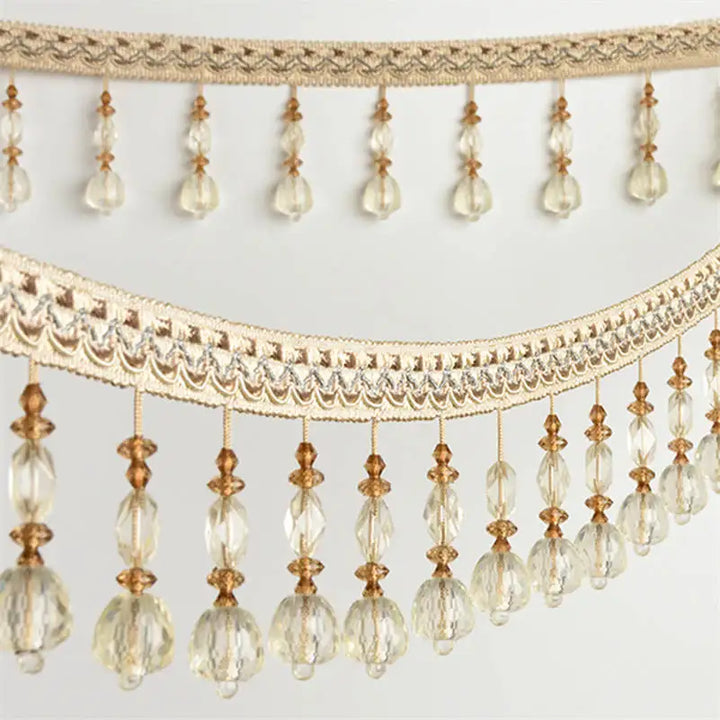 6 YARDS / Geros Beaded Tassel Fringe Trim