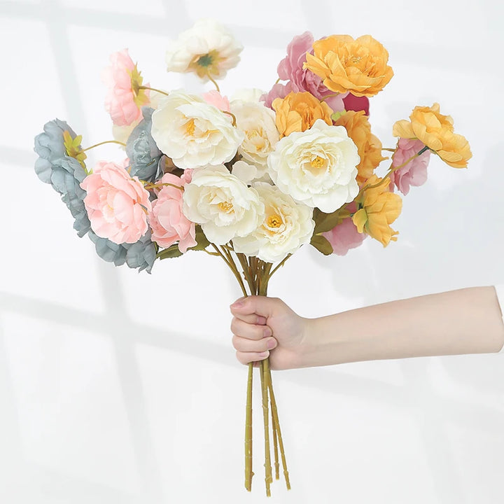 21" Artificial Peony Bouquet Bundle