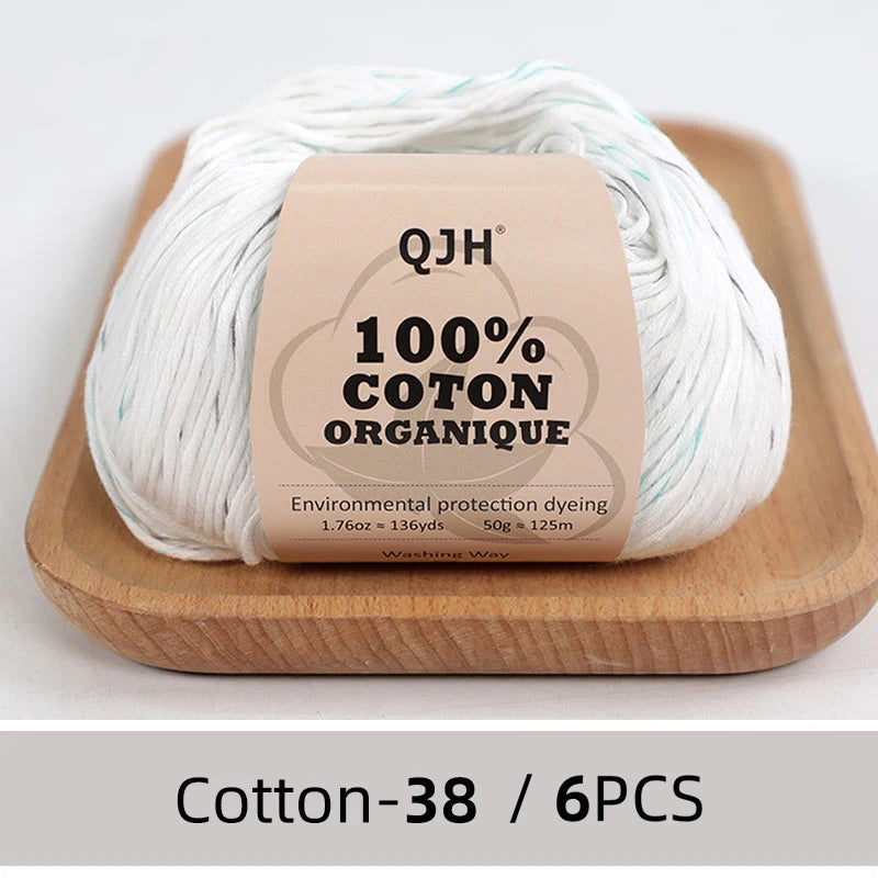 6 PC / 100% Egyptian Cotton Summer Soft Yarn