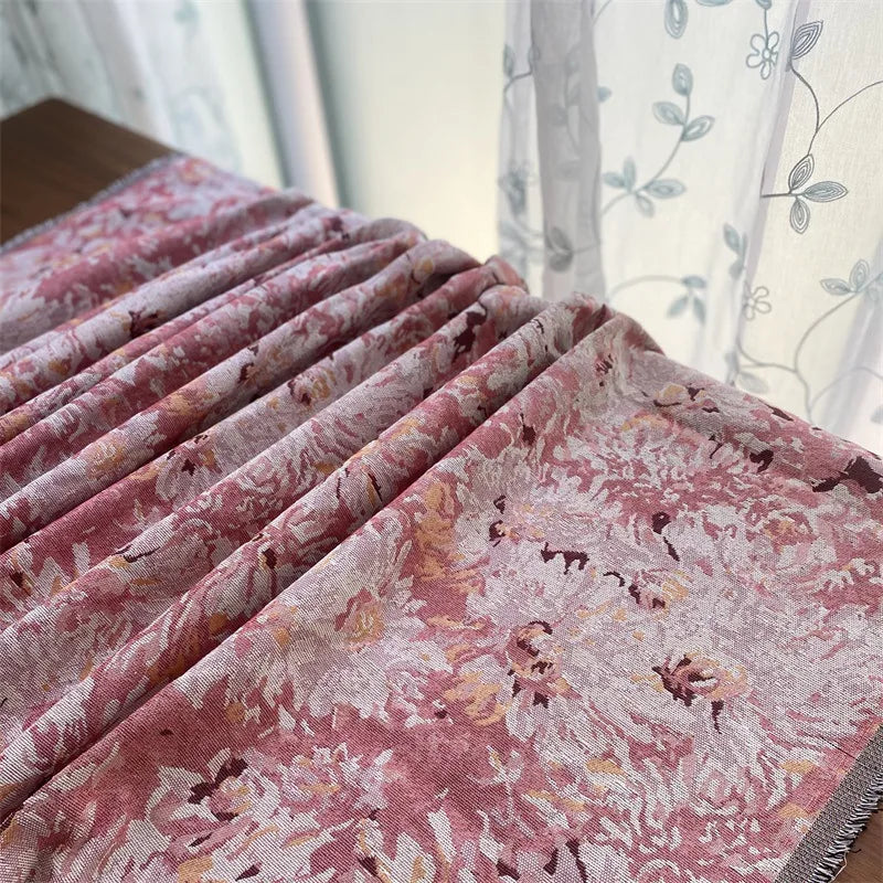 Loulou Traditional Floral Chenille Fabric