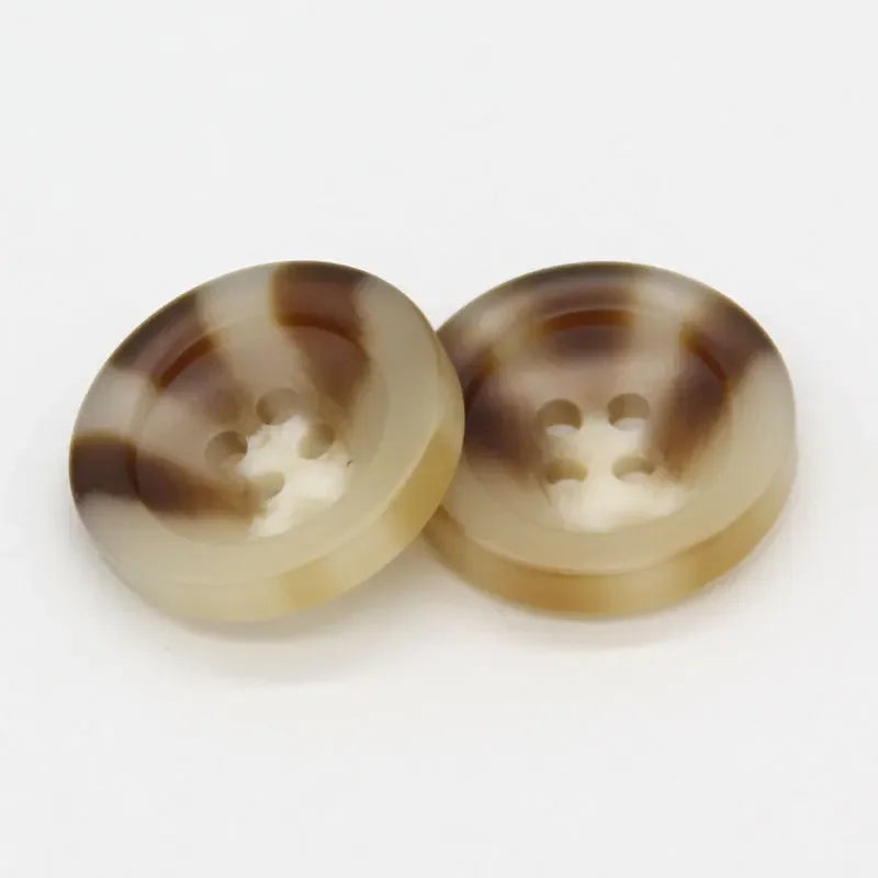 Manein 15/20mm Retro Men Suit Horn Resin Button - 20 PC